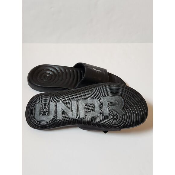 Under Armour Men's Graphic Slide Sandals Size 12 – Black Slip-On - Picture 5 of 9